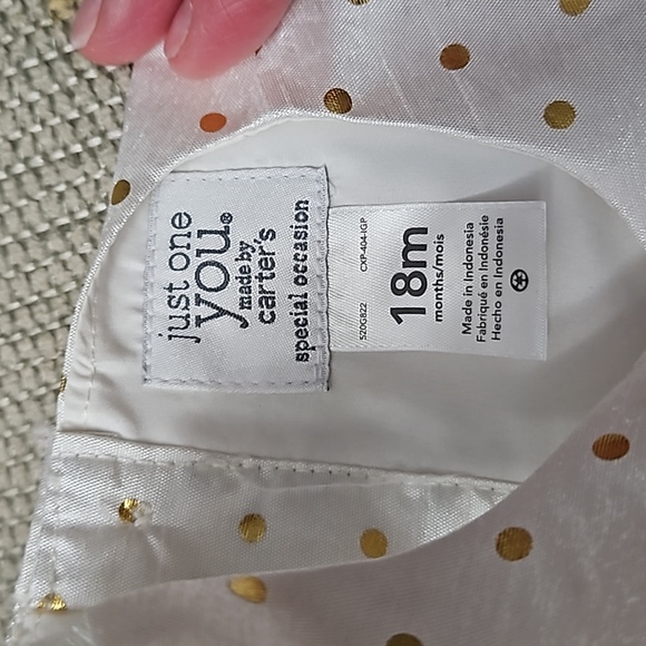 NWT Carter's Party Dress Holiday Dress Size 18 Mo - Picture 6 of 13